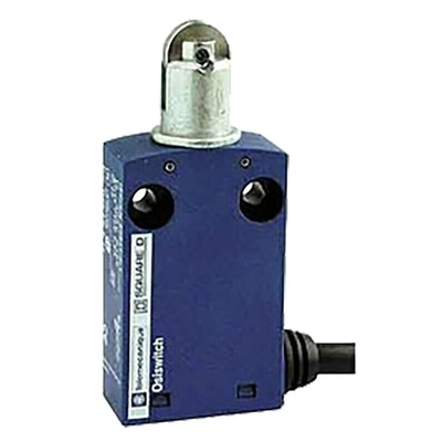 Telemecanique Sensors OsiSense XC Series Roller Plunger Limit Switch, NO/NC, IP65, DP, Plastic Housing, 240V ac Max, 6A