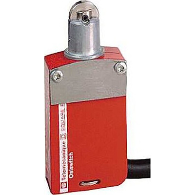 Telemecanique Sensors XCSM Series Roller Plunger Interlock Switch, 2NC/1NO, IP66, IP67, IP68, 3P, Metal Housing