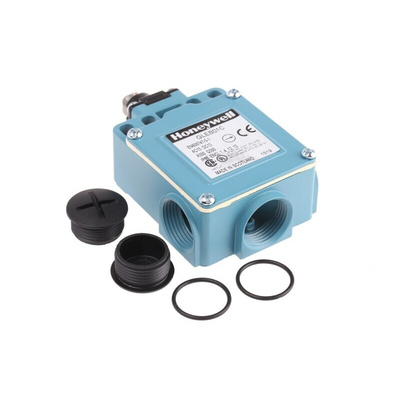 Honeywell GLE Series Roller Plunger Limit Switch, NO/NC, IP66, SPDT, Die Cast Zinc Housing, 300V ac Max, 10A Max