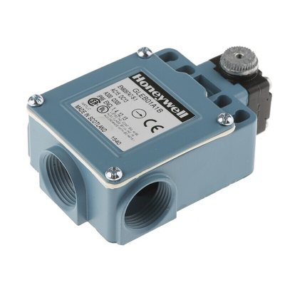 Honeywell GLE Series Limit Switch, NO/NC, IP67, SPDT, Die Cast Zinc Housing, 300V ac Max, 6A Max