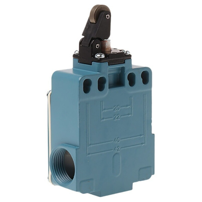 Honeywell GLE Series Roller Lever Limit Switch, NO/NC, IP67, SPDT, Die Cast Zinc Housing, 300V ac Max, 6A Max