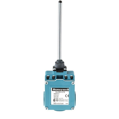 Honeywell GLE Series Coil Spring Limit Switch, NO/NC, IP66, SPDT, Die Cast Zinc Housing, 300V ac Max, 6A Max