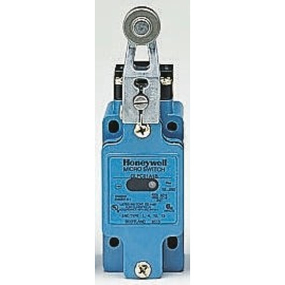 Honeywell GLF Series Roller Lever Limit Switch, NO/NC, IP67, SPDT, Die Cast Zinc Housing, 250V ac Max, 10A Max