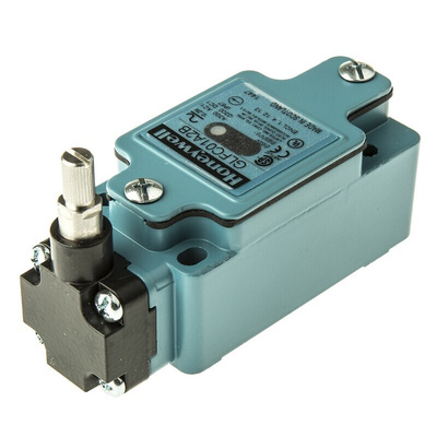 Honeywell GLF Series Adjustable Roller Lever Limit Switch, NO/NC, IP67, SPDT, Die Cast Zinc Housing, 250V ac Max, 10A