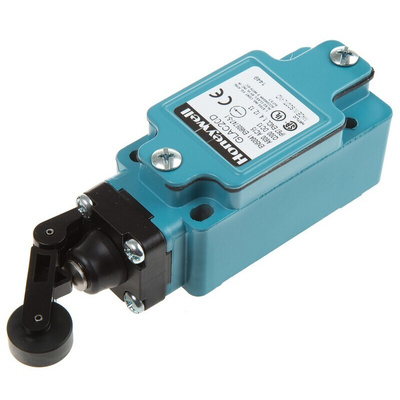 Honeywell GLA Series Roller Lever Limit Switch, 2NO/2NC, IP67, DPDT, Die Cast Zinc Housing, 600V ac Max, 6A Max