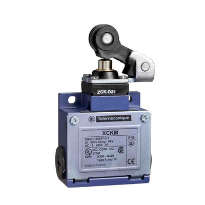 Telemecanique Sensors OsiSense XC Series Plunger Limit Switch, NO/NC, IP66, DP, Zinc Alloy Housing, 240V ac Max, 10A Max