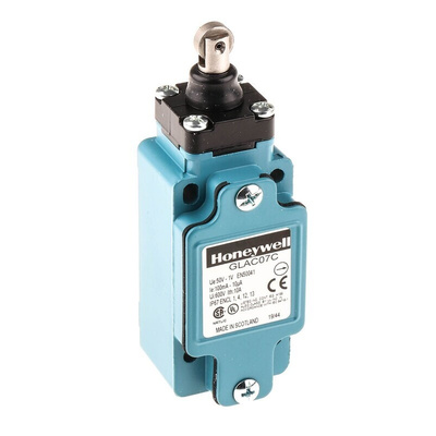 Honeywell GLA Series Plunger Limit Switch, NO/NC, IP67, SPDT, Die Cast Zinc Housing, 50V ac Max, 100mA Max