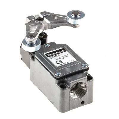 Honeywell LS Series Fork Roller Lever Limit Switch, NO/NC, IP67, SPDT, Die Cast Zinc Housing, 480V ac Max, 10A Max