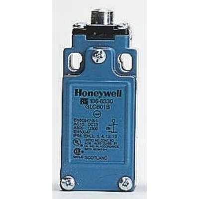 Honeywell GLC Series Plunger Limit Switch, NO/NC, IP66, SPDT 1NO/1NC Gold Contacts, Die Cast Zinc Housing, 50V ac Max,