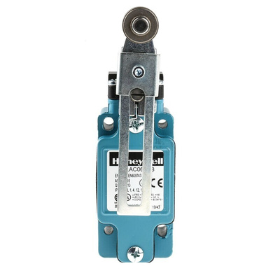 Honeywell GLA Series Adjustable Roller Lever Limit Switch, 2NC, IP67, DPST, Die Cast Zinc Housing, 500V ac Max, 10A Max