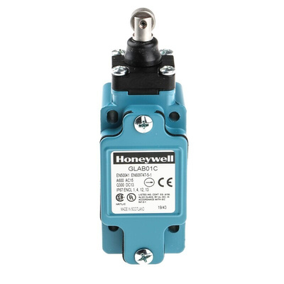 Honeywell GLA Series Plunger Limit Switch, NO/NC, IP67, SPDT, Die Cast Zinc Housing, 600V ac Max, 6A Max