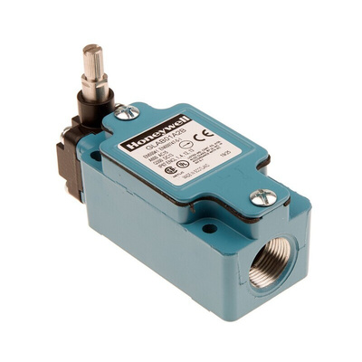 Honeywell GLA Series Adjustable Roller Lever Limit Switch, NO/NC, IP67, SPDT, Die Cast Zinc Housing, 600V ac Max, 6A Max