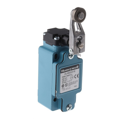 Honeywell GLA Series Roller Lever Limit Switch, 2NO/2NC, IP67, DPDT, Die Cast Zinc Housing, 600V ac Max, 6A Max