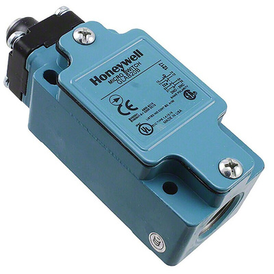 Honeywell GLA Series Plunger Limit Switch, 2NO/2NC, IP67, DPDT, Die Cast Zinc Housing, 600V ac Max, 6A Max