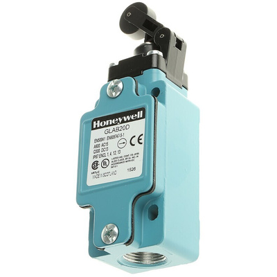 Honeywell GLA Series Plunger Limit Switch, 2NO/2NC, IP67, DPDT, Die Cast Zinc Housing, 600V ac Max, 10A Max