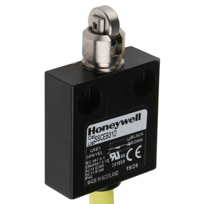 Honeywell SSCE Series Plunger Limit Switch, NO/NC, IP68, SPDT, Die Cast Zinc Housing, 240V ac Max, 4A Max