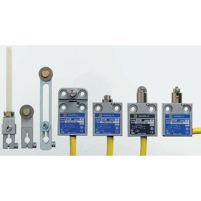 Telemecanique Sensors 9007 Series Plunger Limit Switch, NO/NC, IP67, SPDT, Die Cast Zinc Housing, 240V ac Max, 10A Max