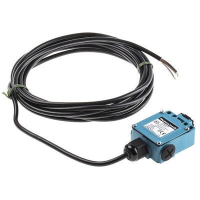 Honeywell GXE Series Plunger Limit Switch, NO/NC, IP67, SPDT, Die Cast Zinc Housing, 240V ac Max, 4A Max