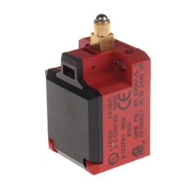 Bernstein AG C2 Series Plunger Interlock Switch, NO/NC, IP20, Glass Reinforced Plastic (GRP) Housing