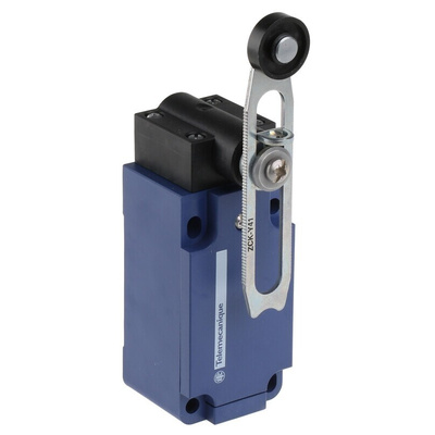 Telemecanique Sensors OsiSense XC Series Lever Limit Switch, NO/NC, IP65, DP, Plastic Housing, 240V ac Max, 3A Max