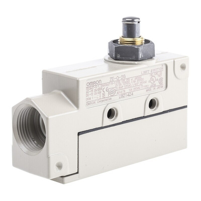 Omron Plunger Limit Switch, NO/NC, IP65, SPDT, 480V ac Max, 15A Max