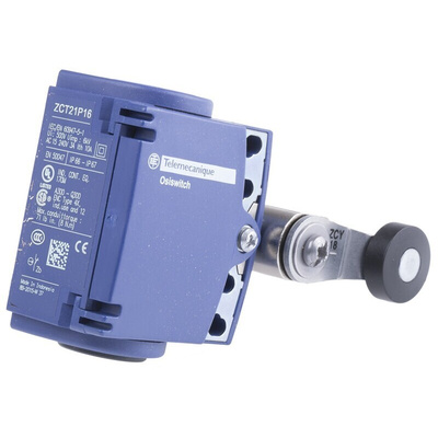 Telemecanique Sensors OsiSense XC Series Lever Limit Switch, NO/NC, IP66, IP67, DP, Plastic Housing, 240V ac Max, 10A