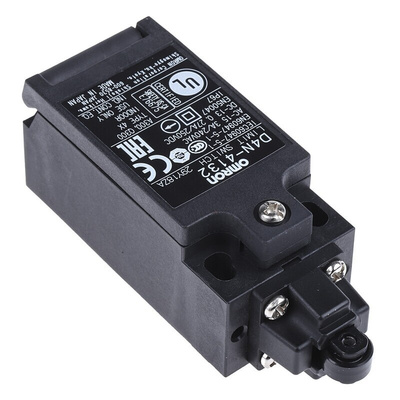 Omron D4N Series Roller Plunger Interlock Switch, NO/NC, DPST