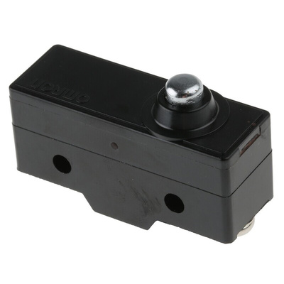 Omron Plunger Limit Switch, NO/NC, IP00, SPDT, Thermosetting Resin Housing, 500V ac Max, 15A Max