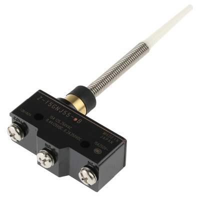 Omron Coil Spring Limit Switch, NO/NC, IP62, SPDT, Thermosetting Resin Housing, 250V ac Max, 15A Max