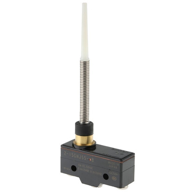 Omron Coil Spring Limit Switch, NO/NC, IP62, SPDT, Thermosetting Resin Housing, 250V ac Max, 15A Max