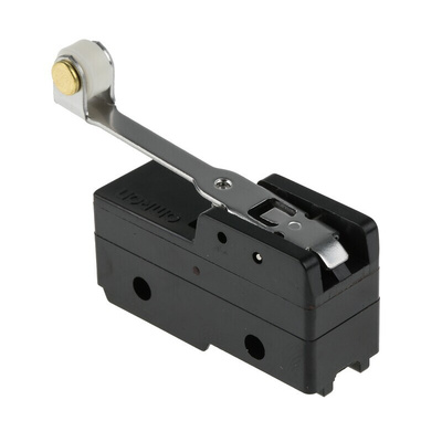 Omron Roller Lever Limit Switch, NO/NC, IP00, SPDT, Thermosetting Resin Housing, 500V ac Max, 15A Max