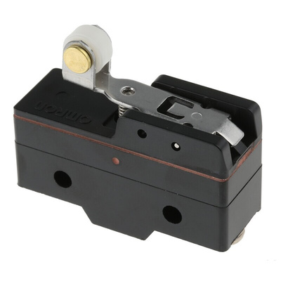 Omron Roller Lever Limit Switch, NO/NC, IP62, SPDT, Thermosetting Resin Housing, 500V ac Max, 15A Max