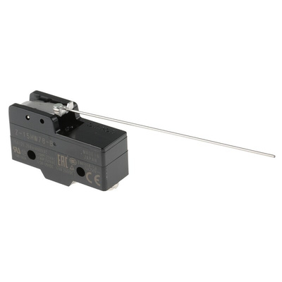 Omron Lever Limit Switch, NO/NC, IP00, SPDT, Thermosetting Resin Housing, 250V ac Max, 15A Max
