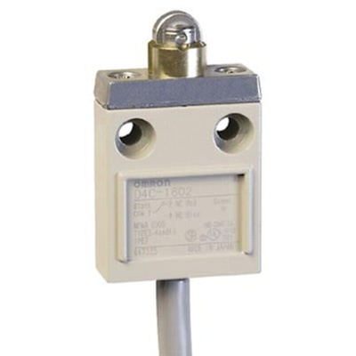 Omron Roller Plunger Limit Switch, 4NO/2NC, IP67, SPDT, 250V ac Max, 5A Max