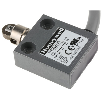 Honeywell 914CE Series Roller Plunger Limit Switch, NO/NC, IP66, IP67, IP68, SPDT, Die Cast Zinc Housing, 250V ac Max,