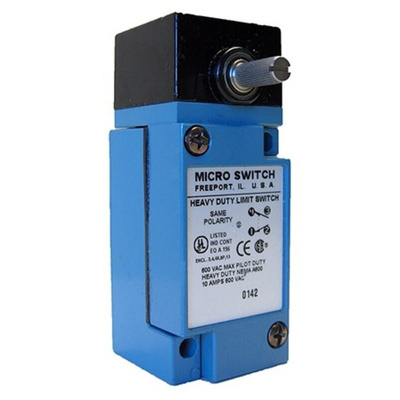 Honeywell HDLS Series Limit Switch, 2NO/2NC, IP65, IP66, IP67, DPDT, Die Cast Zinc Housing, 600V ac Max, 10A Max