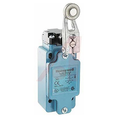 Honeywell GLA Series Roller Lever Limit Switch, NO/NC, IP67, SPDT, Die Cast Zinc Housing, 600V ac Max, 10A Max