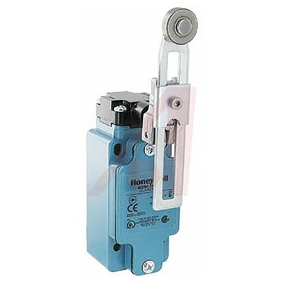 Honeywell GLA Series Adjustable Roller Lever Limit Switch, NO/NC, IP67, SPDT, Die Cast Zinc Housing, 600V ac Max, 10A