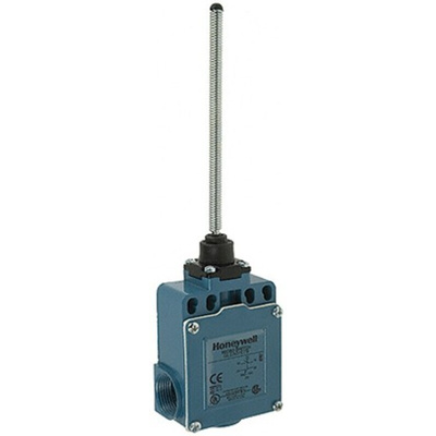 Honeywell GLE Series Coil Spring Limit Switch, 2NO/2NC, IP66, DPDT, Die Cast Zinc Housing, 300V ac Max, 10A Max