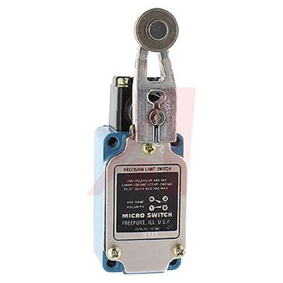 Honeywell LS Series Roller Lever Limit Switch, NO/NC, IP67, SPDT, Die Cast Zinc Housing, 120V ac Max, 10A Max