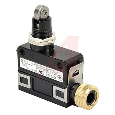 Honeywell SL1 Series Roller Plunger Limit Switch, NO/NC, IP67, SPDT, Die Cast Zinc Housing, 250V ac Max, 5A Max