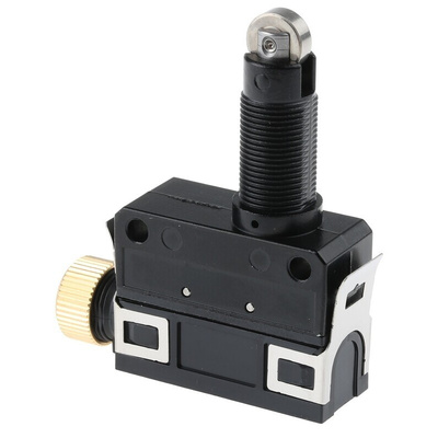 Honeywell SL1 Series Roller Plunger Limit Switch, NO/NC, IP67, SPDT, Die Cast Zinc Housing, 125V ac Max, 100mA Max