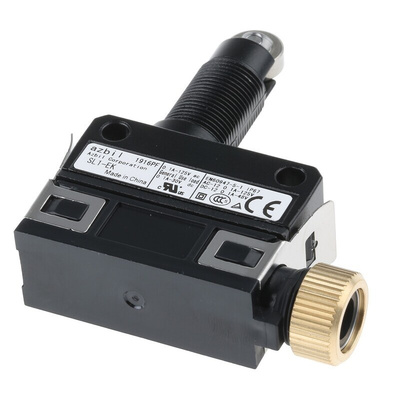 Honeywell SL1 Series Roller Plunger Limit Switch, NO/NC, IP67, SPDT, Die Cast Zinc Housing, 125V ac Max, 100mA Max