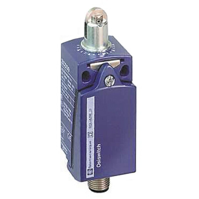 Telemecanique Sensors OsiSense XC Series Roller Plunger Limit Switch, NO/NC, IP66, IP67, DPST, Zamak Zinc Alloy