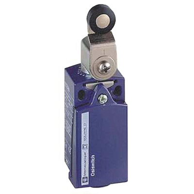 Telemecanique Sensors OsiSense XC Series Roller Lever Limit Switch, NO/NC, IP66, IP67, DPST, Zamak Zinc Alloy Housing,