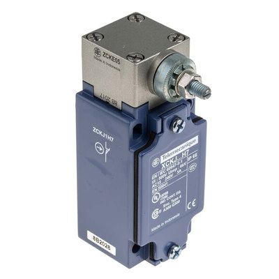 Telemecanique Sensors OsiSense XC Series Roller Lever Limit Switch, NO/NC, IP66, Zamak Zinc Alloy Housing