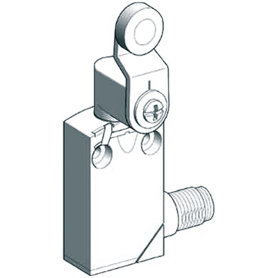 Telemecanique Sensors OsiSense XC Series Roller Lever Limit Switch, NO/NC, IP66, IP67, IP68, DPST, Zamak Zinc Alloy