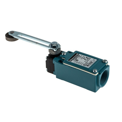 Honeywell GLC Series Adjustable Roller Lever Limit Switch, NO/NC, IP66, SPDT 1NO/1NC, Die Cast Zinc Housing, 300V ac