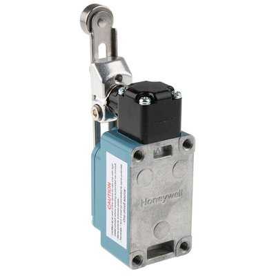 Honeywell SZL-WL Series Adjustable Roller Lever Limit Switch, NO/NC, IP67, SPDT, Die Cast Aluminium Housing, 6A Max