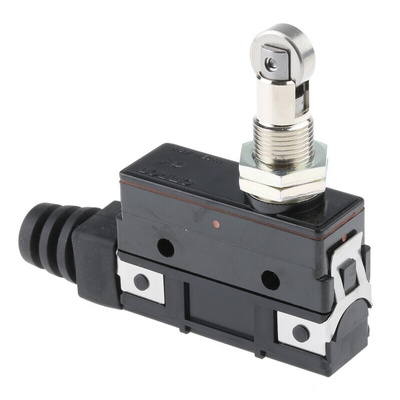 Omron Roller Plunger Limit Switch, NO/NC, IP62, SPDT, 500V ac Max, 15A Max
